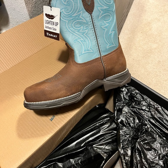 ARIAT WOMEN'S LATICO PULL ON WORK BOOTS - COMPOSITE TOE - Picture 5 of 7